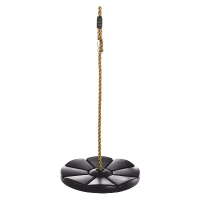 Swingan Cool Disc Swing With Adjustable Rope - Black