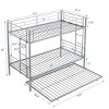 TiramisuBest Durable Metal Bunk Bed in Sleek Black - A Stylish and Reliable Choice - 3 of 4