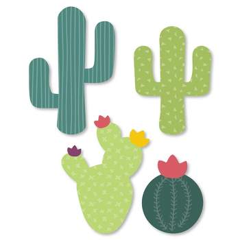 Big Dot of Happiness Prickly Cactus Party - DIY Shaped Fiesta Party Cut-Outs - 24 Count
