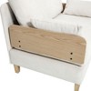 NicBex Modern Convertible Accent Chair with Side Pocket, Foldable Wood Sofa Bed with 3 Pillows for Living Room, Bedroom - 4 of 4