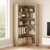 Corner Bookshelf, 71.8'' Corner Bookcase, L-Shaped Bookshelf Large Bookcase, 5 Tier Display Shelf - 4 of 4