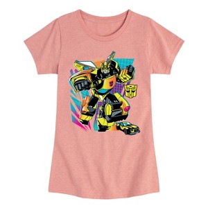 Girls' - Transformers - Bumblebee Fitted Short Sleeve Graphic T-Shirt - 1 of 3