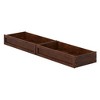 AFI Furnishings Mid-Century Modern Under Bed Storage Drawers, Queen/King/Twin XL, Walnut - 3 of 4