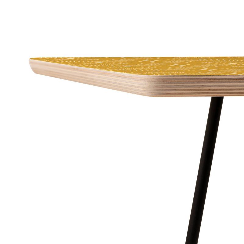Heather Dutton Rise and Shine Side Table Yellow/Black - Deny Designs, 3 of 6