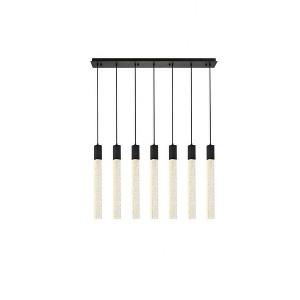 Elegant Lighting Weston 7 - Light Pendant in  Black - 1 of 4
