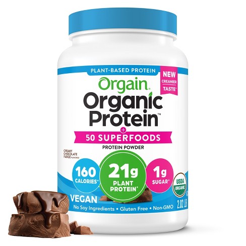 Orgain Organic Protein + Superfoods Vegan Plant Based Powder - Creamy ...