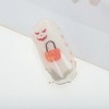 Unique Bargains Halloween Little Ghost Design Claw Clip Orange White 1 Pc - 3 of 4