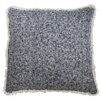 Saro Lifestyle Shimmering Fringe Poly Filled Pillow