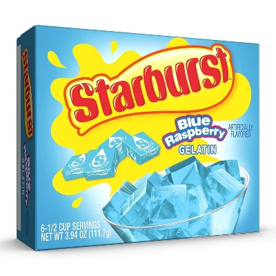 Starburst Gelatin, Blue Raspberry, 3.94 OZ, 6 CT