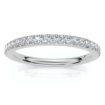 Pompeii3 3/8Ct Diamond Eternity Ring 14k Gold or Platinum Lab Created