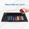GSE Casino Poker Table Chip Tray Holder for Blackjack, and Casino Games (10 Row - Holds 500 Chips) - 4 of 4