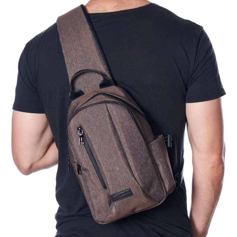 Alpine Swiss Sling Bag Crossbody Backpack Chest Pack Casual Day Bag Shoulder Bag, 4 of 8