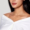 Cute Heart Necklace Dainty 18k Gold Plated Tiny Heart Pendant Choker Necklaces, Small Gold Love Open Heart Chain Necklace for Women - 3 of 4