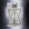 Urban Ambiance Luxury Colonial Outdoor Wall Light,  16"H x 7.5"W,  Stainless Steel Finish, UHP1223 - 4 of 4