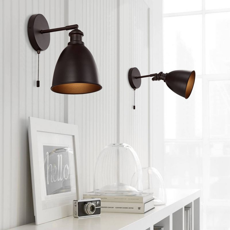 6.5&#34; LED 1-Light Hudson Bohemian Iron Wall Sconce Oil Rubbed Bronze - JONATHAN Y, 6 of 8