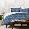 Deny Designs Full/Queen Schatzi Brown Nora Fancy Diamond Denim Duvet Cover and Pillow Sham Blue - 2 of 4