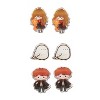 Harry Potter Chibi Character Fashion 6 Pack Costume Jewelry Stud Earrings Set - 4 of 4