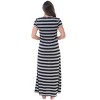Just Love Womens Stripe Maxi Dress Knit Jersey T-Shirt Dress for Women - 3 of 3