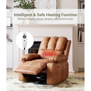 27" Extra Large Recliner - Manual Recliner, Adult Single Seater with Cup Holders, Side Pockets, 400 lbs Weight Capacity - 1 of 4