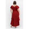 Women's Plus Size Flirty Jen Maxi Dress - toffee | CITY CHIC - 3 of 4