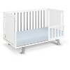 APRILSOUL Livia 3-in-1 Convertible Island Crib White and Gray - 3 of 4