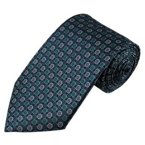 Men's Geometric 3.5 Inch Wide And 62 Inch X-Long Woven Neckties - 1 of 4