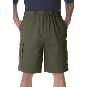 Boulder Creek by KingSize Men's Big & Tall Renegade 9" Full Elastic Waist Cargo Shorts - 1 of 4