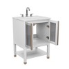 Hyleory Bathroom Storage Vanity,Bathroom Cabinets Freestanding with 2 Doors for Bathroom Floor Cabinet,Restroom Cabinet, Storage Cabinet - 2 of 4