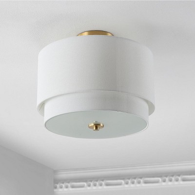 Laconia 16" Gold and Glass LED Flush Mount