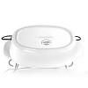Gibson Elite Gracious Dining 2 Piece Oval Stoneware Bakeware with Lid and Metal Rack - 2 of 4