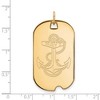 Black Bow Jewelry 14k Yellow Gold Navy Midshipmen NCAA Large Pendant - 2 of 3