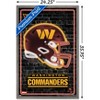 Trends International NFL Washington Commanders - Neon Helmet 23 Framed Wall Poster Prints - 3 of 4