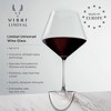 Viski Liminal Burgundy Crystal Wine Glass, Ultrathin Lightweight Clear Drinking Glasses, Elegant Stemmed Glassware,, 32 oz, Set of 4 - 2 of 4