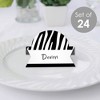 Big Dot of Happiness Zebra Print - Safari Party Tent Buffet Card - Table Setting Name Place Cards - Set of 24 - 2 of 4