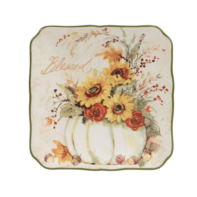 Set of 4 Harvest Morning Canape Dining Plates - Certified International, 3 of 7