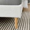 MAYEERTY Platform Bed Frame - Upholstered Padded Headboard, 12 Wood Slats & Center Support Leg - 3 of 4