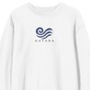 Avatar The Last Airbender Katara, Water tribe Icon on White Long Sleeve Adult Crew neck - 2 of 4