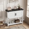 Farmhouse Coffee Bar Cabinet with Double Door, Buffet Cabinet with 2 Storage Cabinet and Open Shelf, Console Entryway Table for Living Room, Hallway - 4 of 4