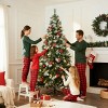 EROMMY 7.5Ft Pre-Lit Christmas Tree With 500 Incandescent Warm White Lights, Pine Cones And Ornaments - 2 of 4