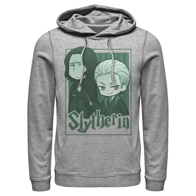 Men's Harry Potter Slytherin Cartoon Characters Pull Over Hoodie : Target