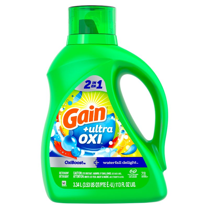 Gain Liquid Oxi Waterfall Laundry Detergent, 1 of 10