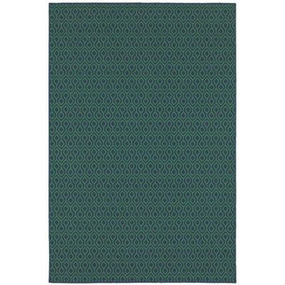 Oriental Weavers Meridian 8'6" x 13' Machine Woven Indoor and Outdoor Rug in Navy