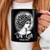 Medusa Spooky Portrait Personalized Mug Horror Villain Theme Halloween Gift with Custom Name Black 12oz - 3 of 4