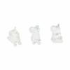 Sagebrook Home Set of 3 Yoga Elephant Figurines - Classic Polyresin Sculpture of Yoga Posed Eleplants - Home, Office, Yoga - 2 of 4