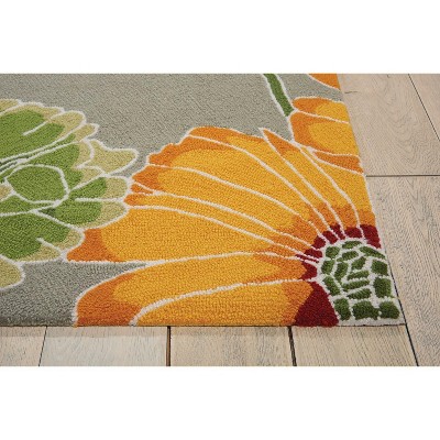 Handmade Rectangular 8' x 10' Gray Stain-Resistant Synthetic Rug