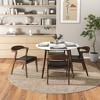NicBex Solid Wood Round Dining Table with Smooth Finish for Kitchen Dining Room Circle Dinner Pedestal Table - 4 of 4