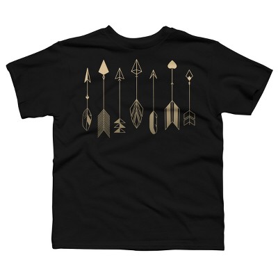 Boy's Design By Humans Be Brave Little Arrow (gold) By staceyroman T-Shirt