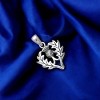 Slickblue Women's Scottish Thistle Pendant – Sterling Silver Necklace with 18" Chain, Celtic Jewelry - 2 of 3