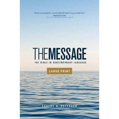 The Message Outreach Edition, Large Print (Softcover) - (Paperback)