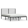 vidaXL Metal Bed Frame with Headboard Black 59.8 in.x78.7 in. - 2 of 4